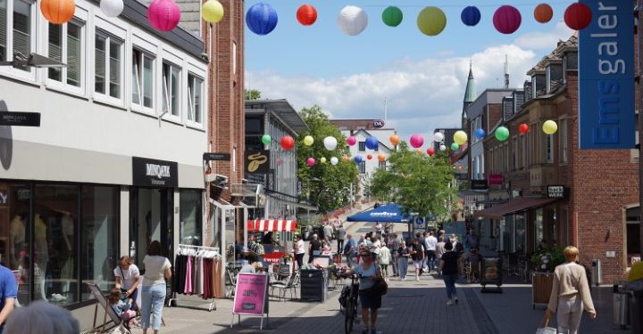Een echt zomergevoel in het centrum van Rheine
